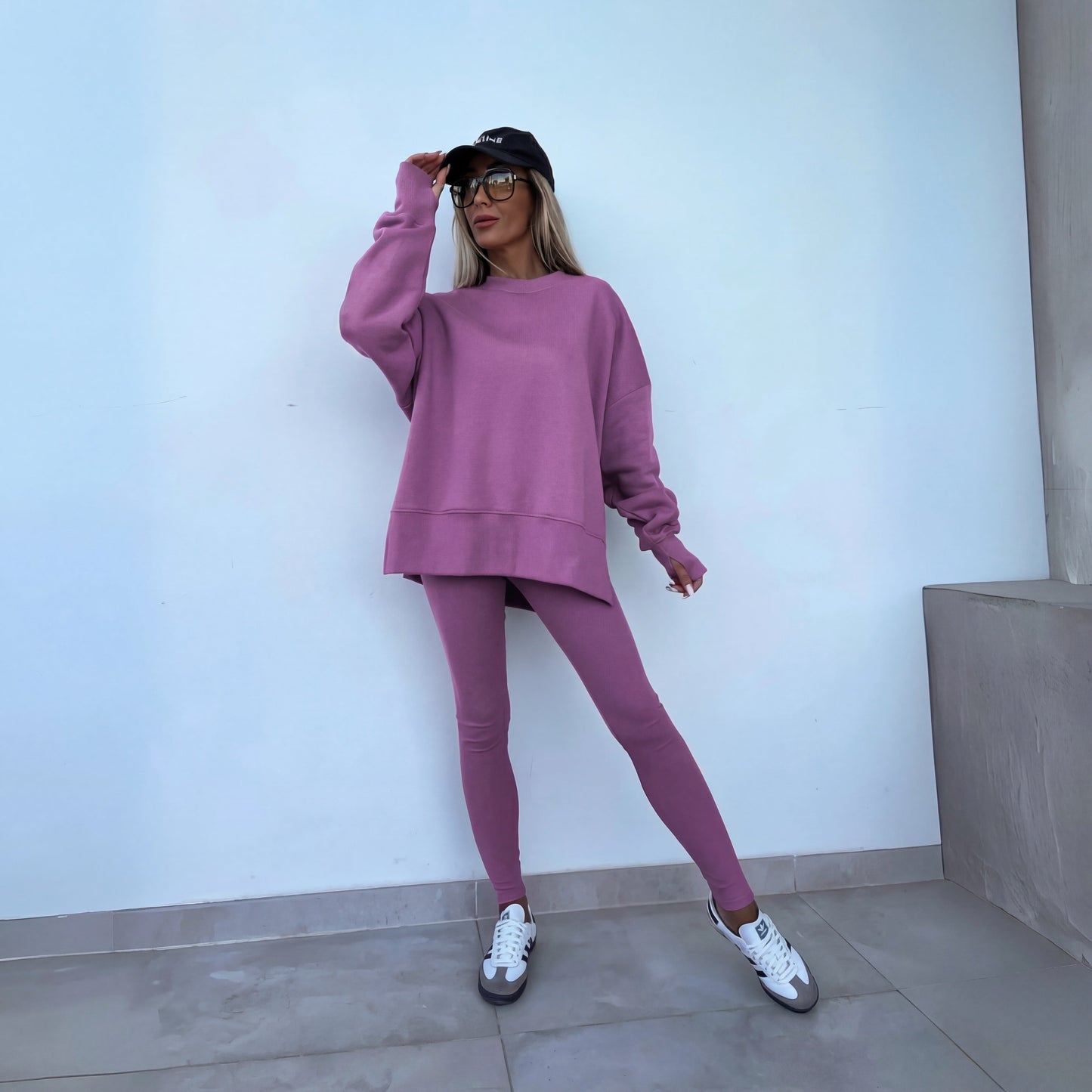 Tessane Purple co-ord set - front view