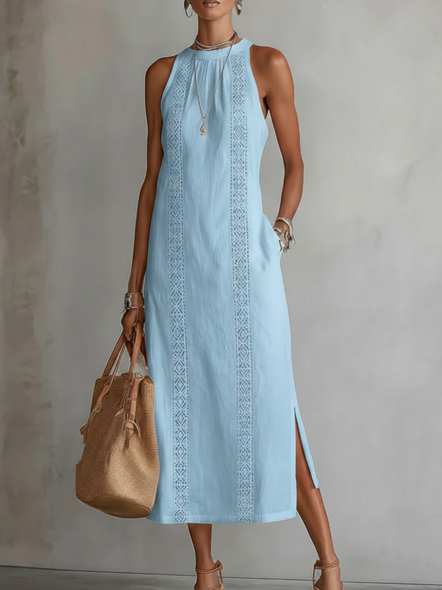 Vellana linen dress - Blue