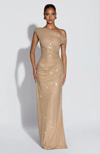 Soreline | Maxi Dress One-Shoulder Sequin Floor-Length
