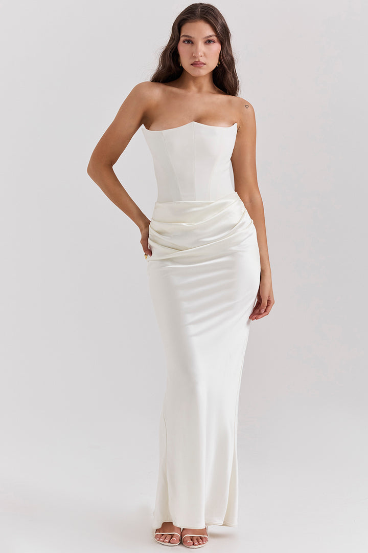 Shayla | Elegante Abito Maxi Senza Maniche in Stile Corsetto
