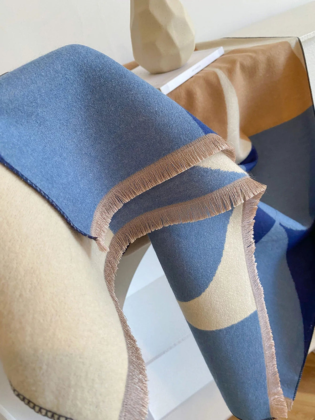 Women's Reversible Cashmere Scarf, Winter Wrap - view 12