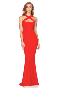 Ralvane | Halter open-back maxi dress