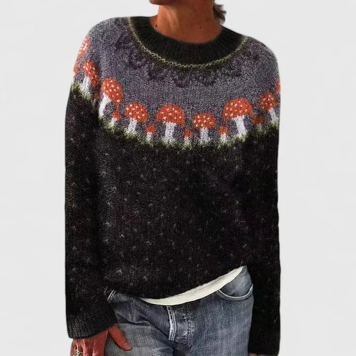 Women's Fair Isle Crew Neck Jumper, Knitted - view 10