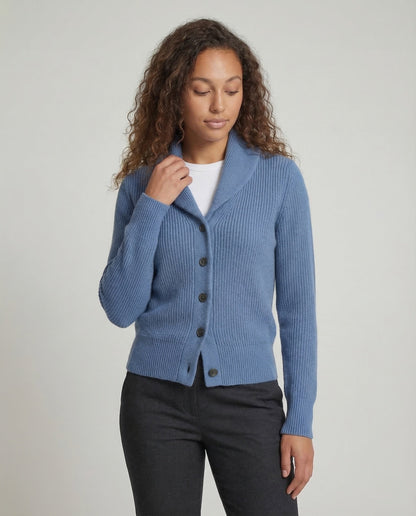 Women's Lapel Cardigan, Knitted - view 6