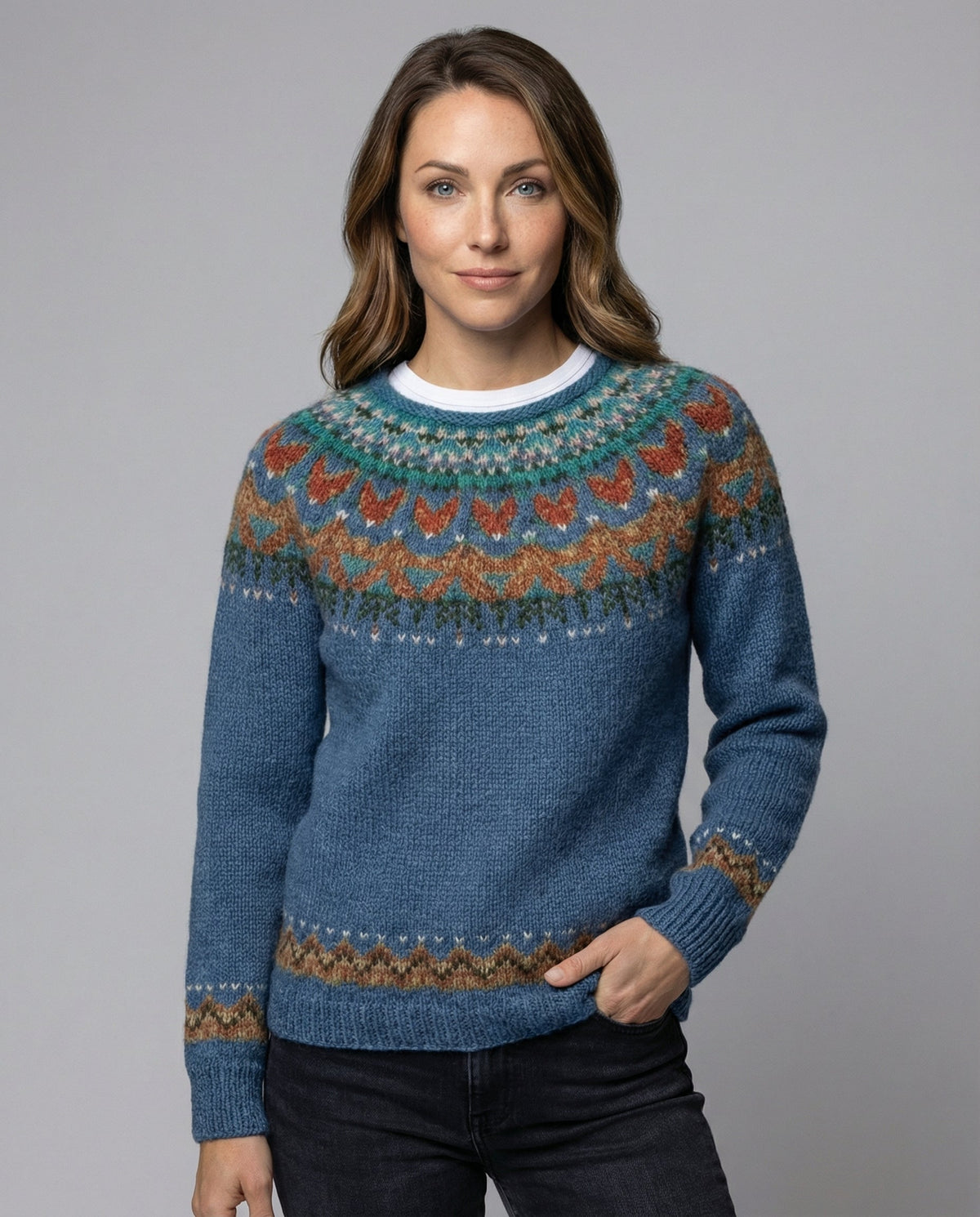 Women's Vintage Jumper, Knitted - view 2