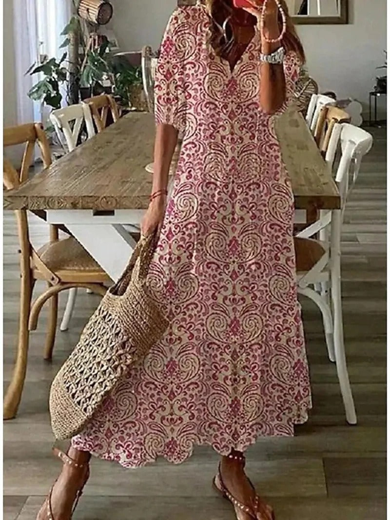 Lyranne | Women's Flowy Boho Summer Maxi Dress — image 6