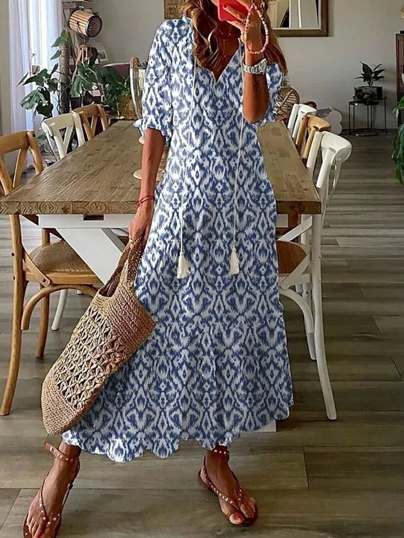 Lyranne | Women's Flowy Boho Summer Maxi Dress — image 4