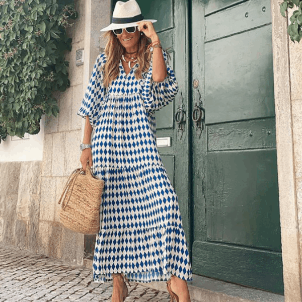 Olverine | Midi Dress Embroidered Detail Soft Fabric