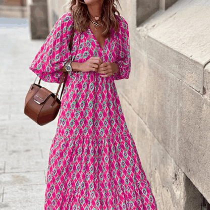 Olverine | Midi Dress Embroidered Detail Soft Fabric