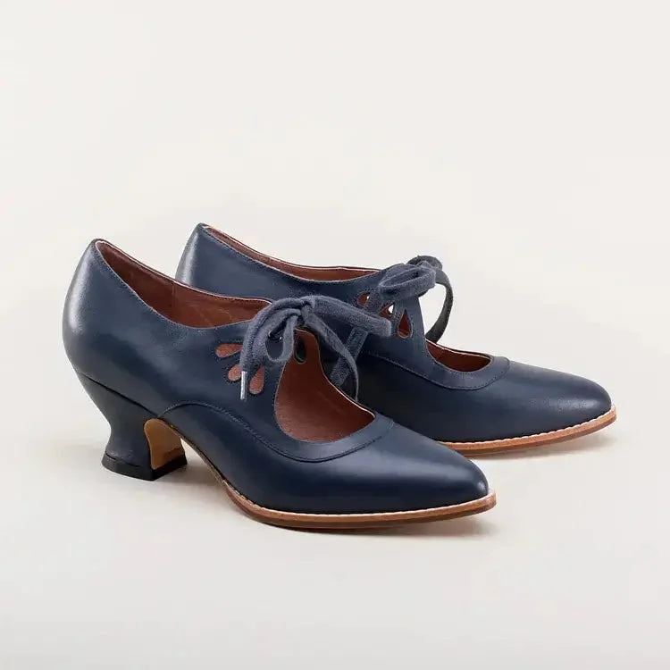 Women's Lace-Up Retro Heels, - view 9