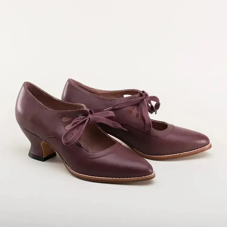Women's Lace-Up Retro Heels, - view 10