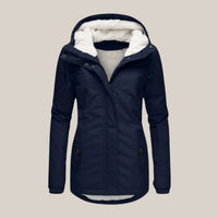 Marvenza | Coat Sherpa-Lined Quilted Hooded