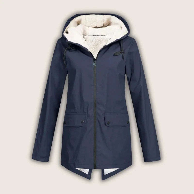 Women's Hooded Sherpa Jacket, Zip-Up - view 2