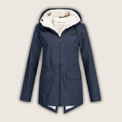 Women's Hooded Sherpa Jacket, Zip-Up - view 2