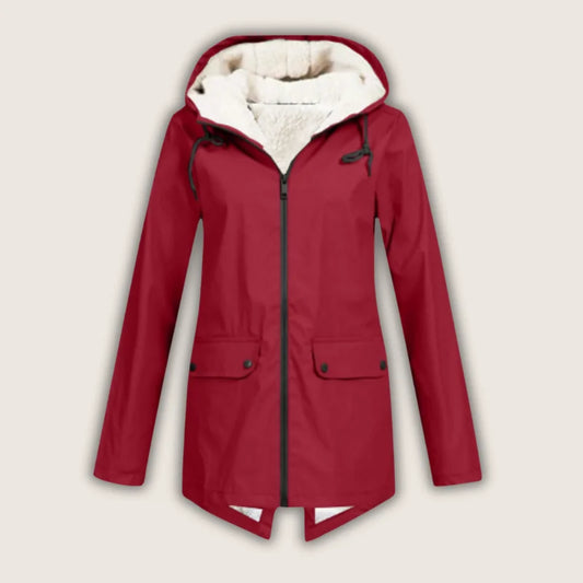 Women's Hooded Sherpa Jacket, Zip-Up