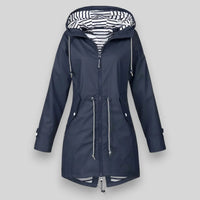 Mavienne | Jacket Waterproof Hooded Drawstring Waist