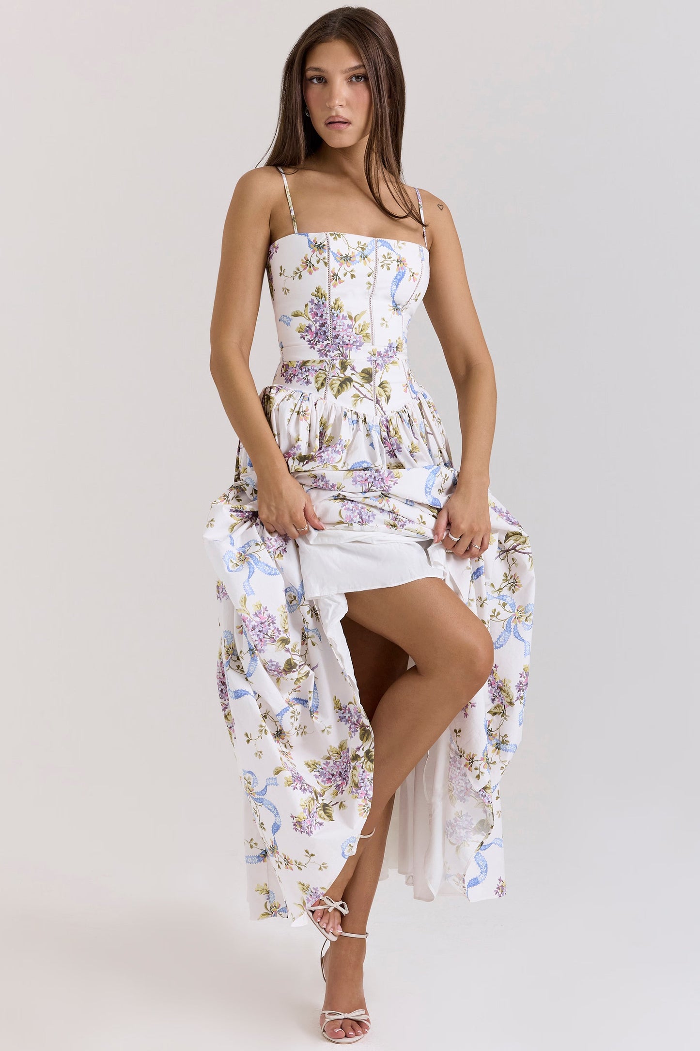 Maribelle — Floral White — detail view
