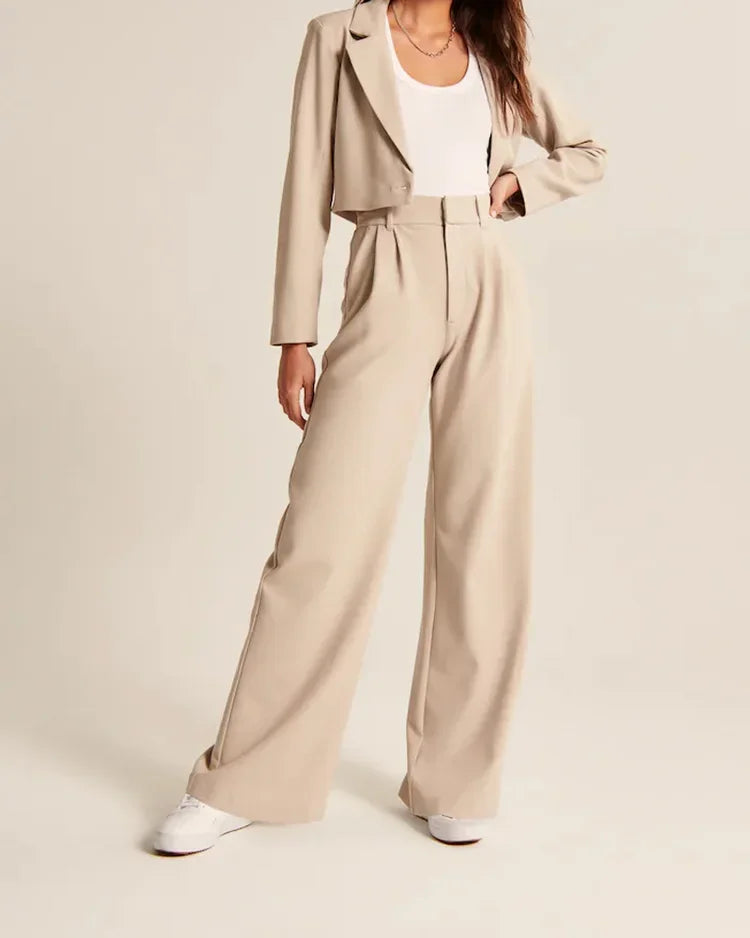 Margareth | Tailored Wide Leg Trousers