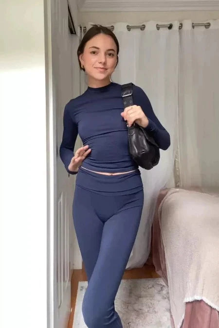 Ribbed two-piece set